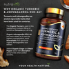 Organic Turmeric 2100mg & Ashwagandha KSM-66 ® with Ginger & Black Pepper