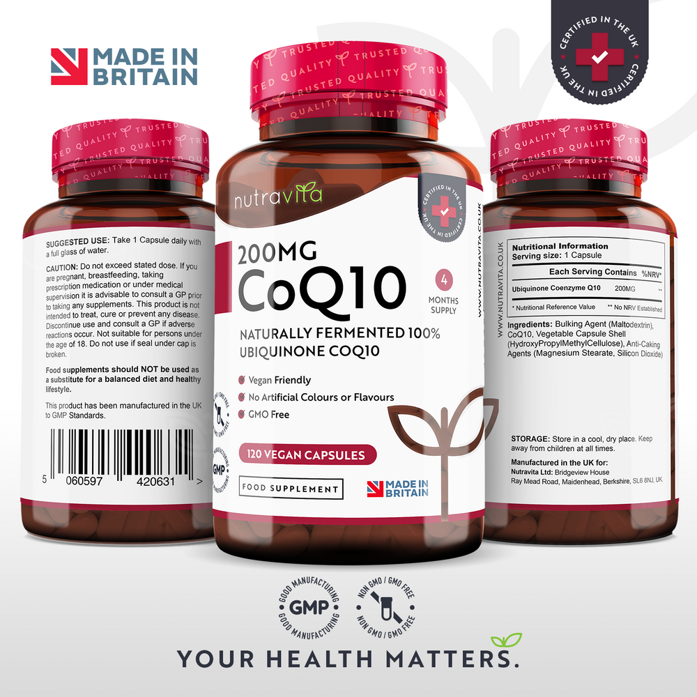 Co Enzyme Q10 (CoQ10) - Vegan Capsules