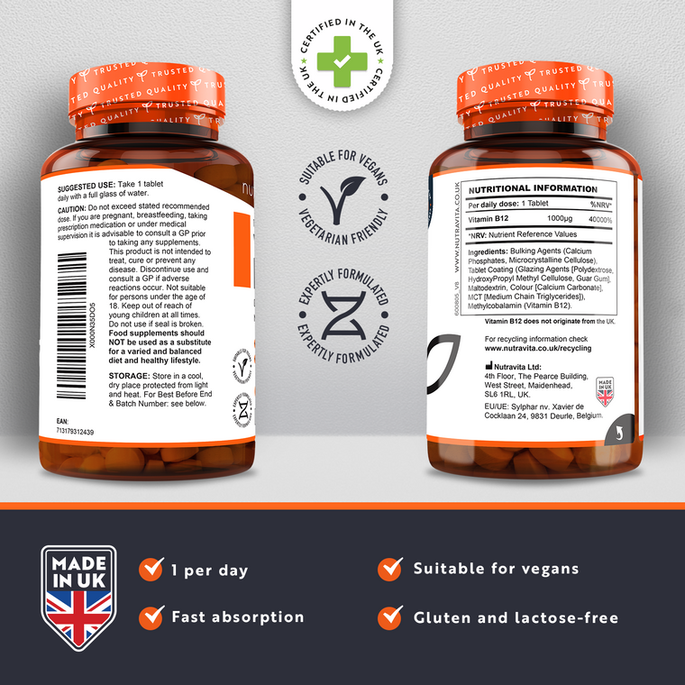 Vitamin B12 - 365 tablets