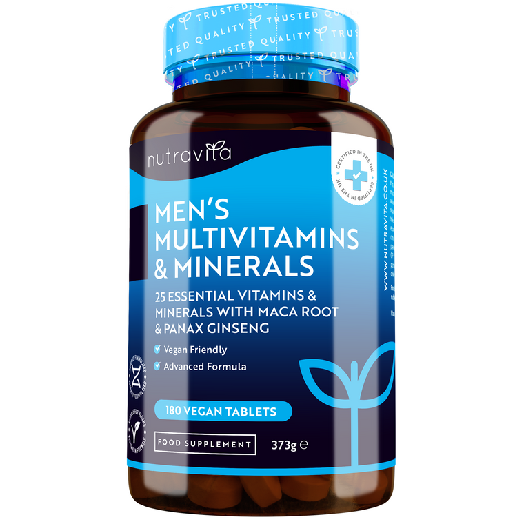 Men's Multivitamins and Minerals 180 Vegan Tablets