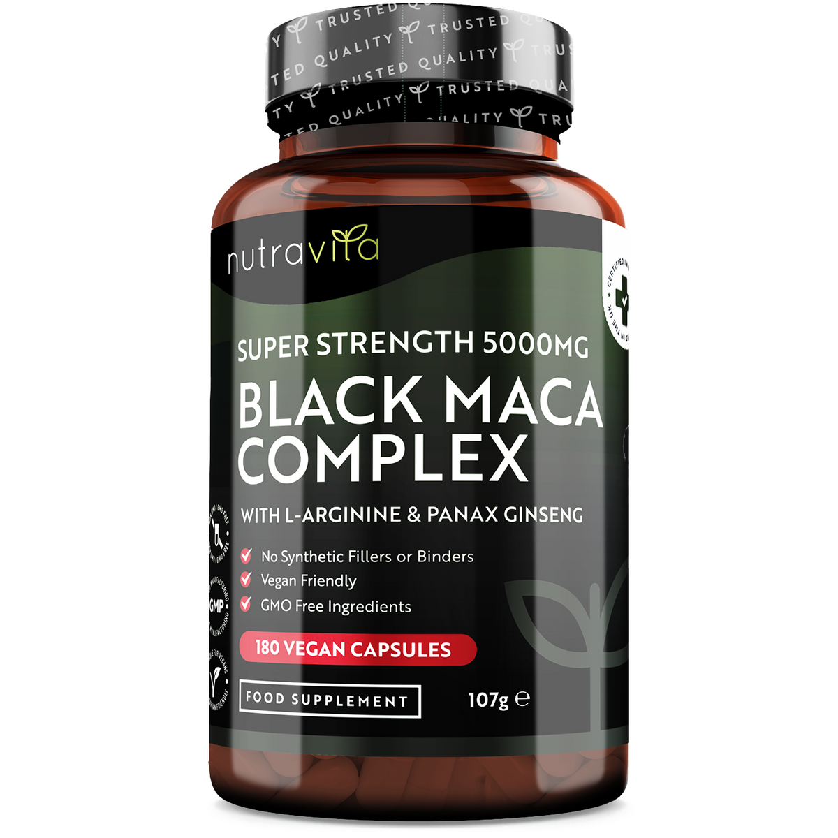 Black Maca Root Complex 5000mg - Commonly Known as Peruvian Ginseng ...