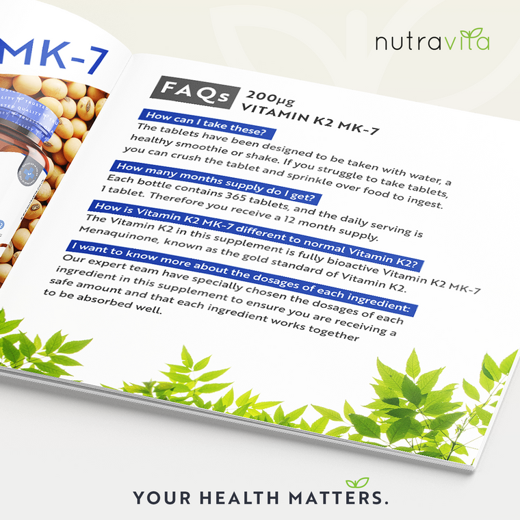 Vitamin K2 MK-7 200mcg