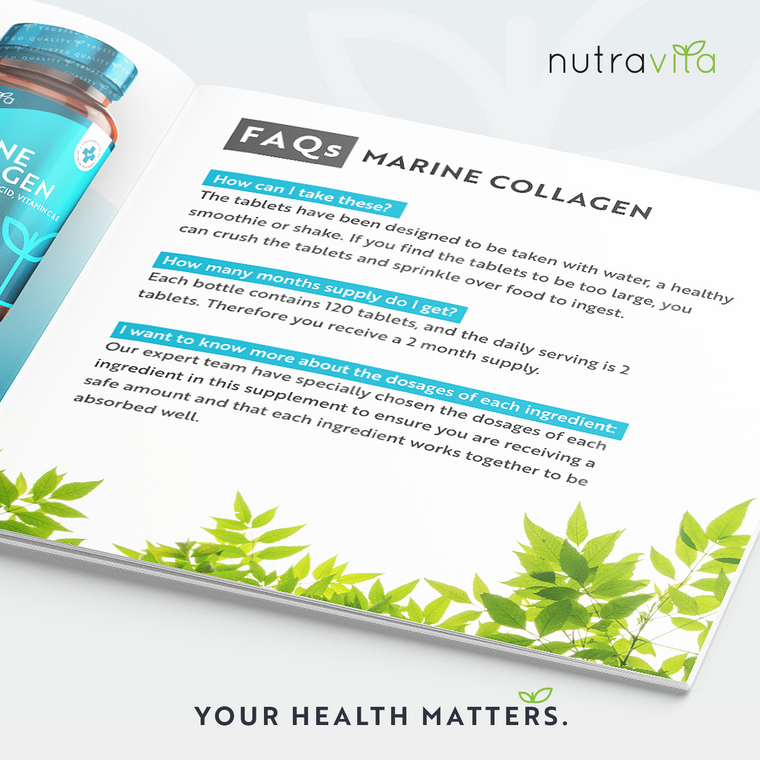 Hydrolysed Marine Collagen with Hyaluronic Acid 1400mg