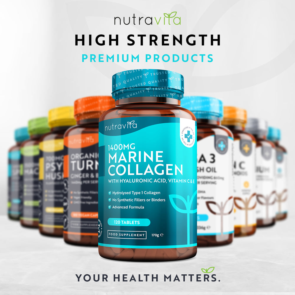 Hydrolysed Marine Collagen with Hyaluronic Acid 1400mg