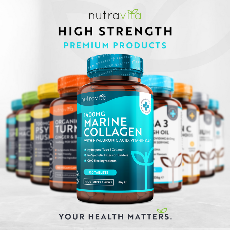 Hydrolysed Marine Collagen with Hyaluronic Acid 1400mg