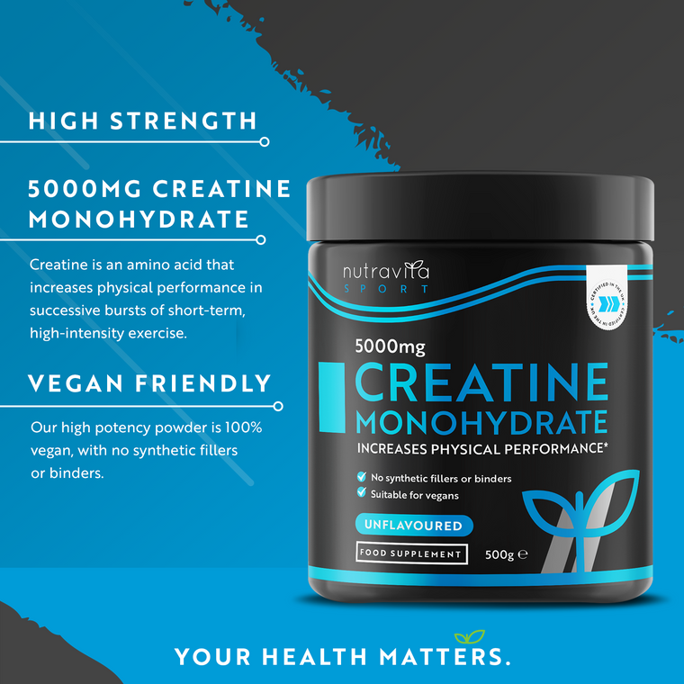 Creatine Monohydrate Powder 5000mg