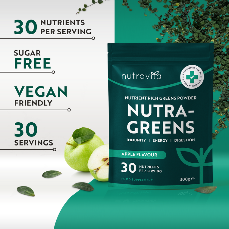 Nutra Greens Blend Powder Complex - Natural Apple