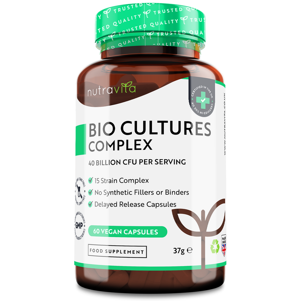 40 Billion CFU 15 Strain Bio Complex Cultures for Digestive Health