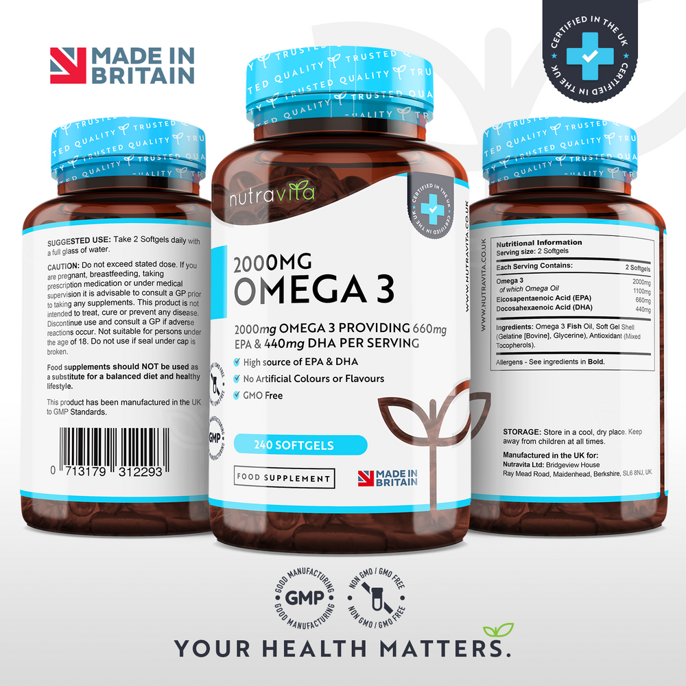 Omega 3 2000mg Pure Fish Oil