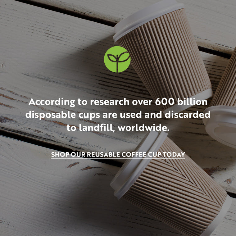 Reusable Coffee Cup - Bamboo & Stainless Steel