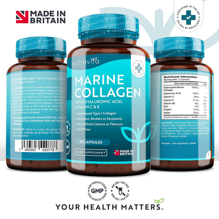 Hydrolysed MarineCollagen with Hyaluronic Acid